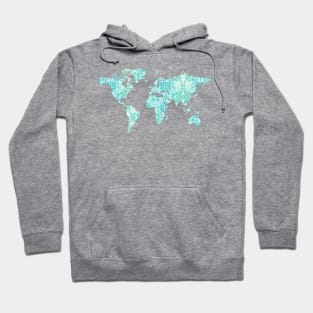 World Map Mandala Hoodie